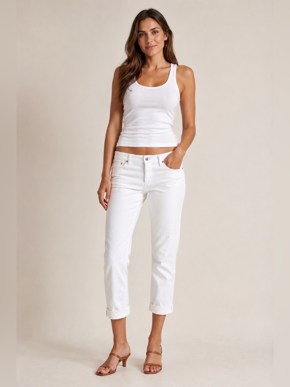 Citizens of Humanity Dani  cropped jeans women’s size 30 white